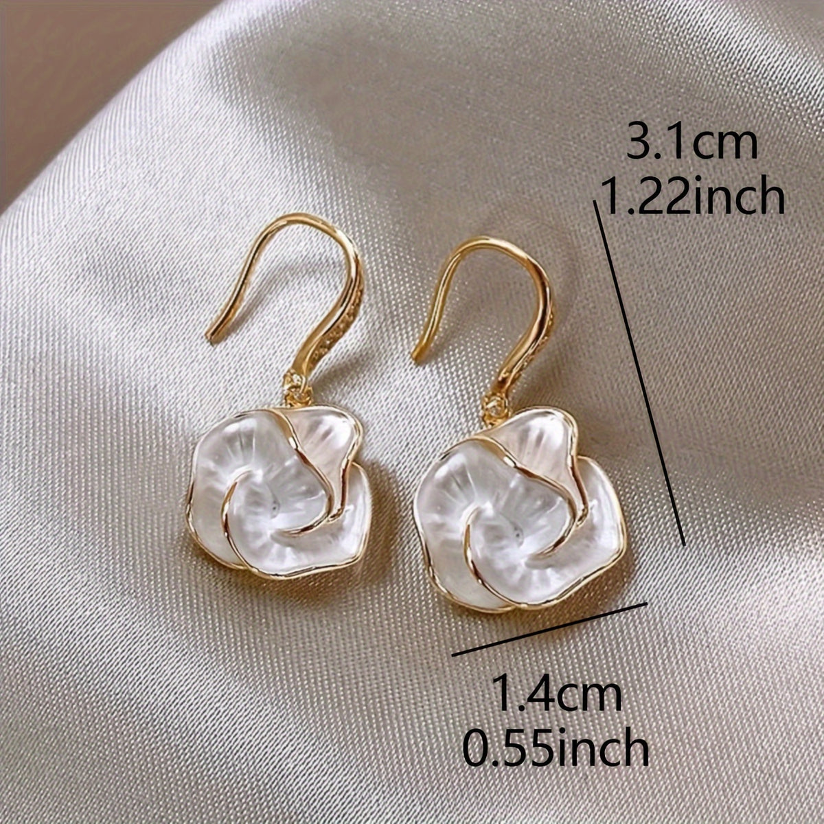 The Camellia Drop Earrings
