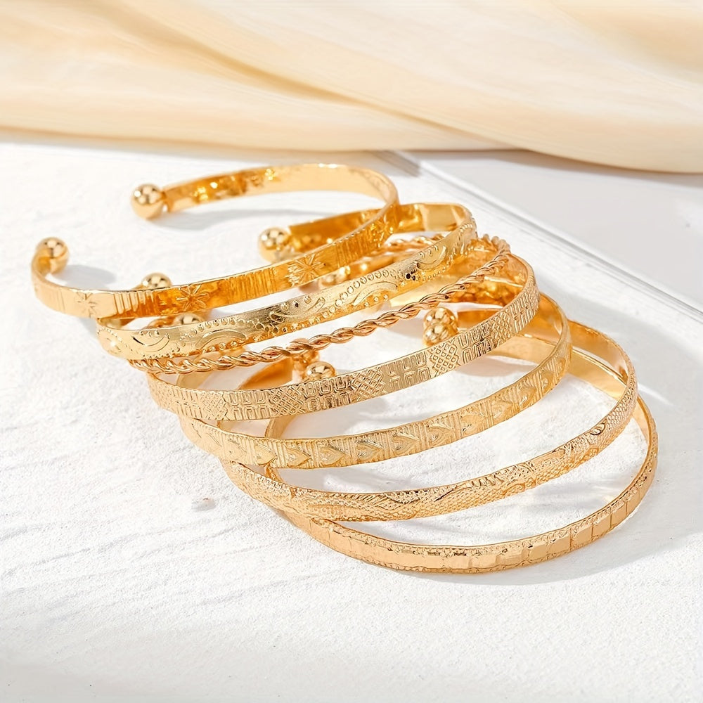 The Vintage Cuff Bangle Set — 7pcs
