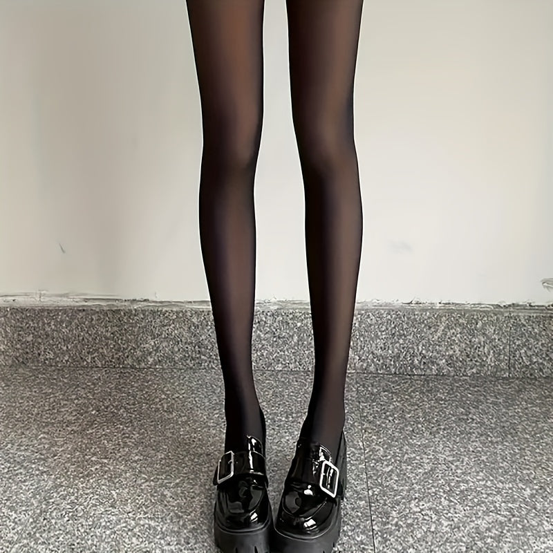 Translucent Pantyhose, Non Fleece High Waist Anti-snag Slim Pantyhose, Women's Stockings & Hosiery