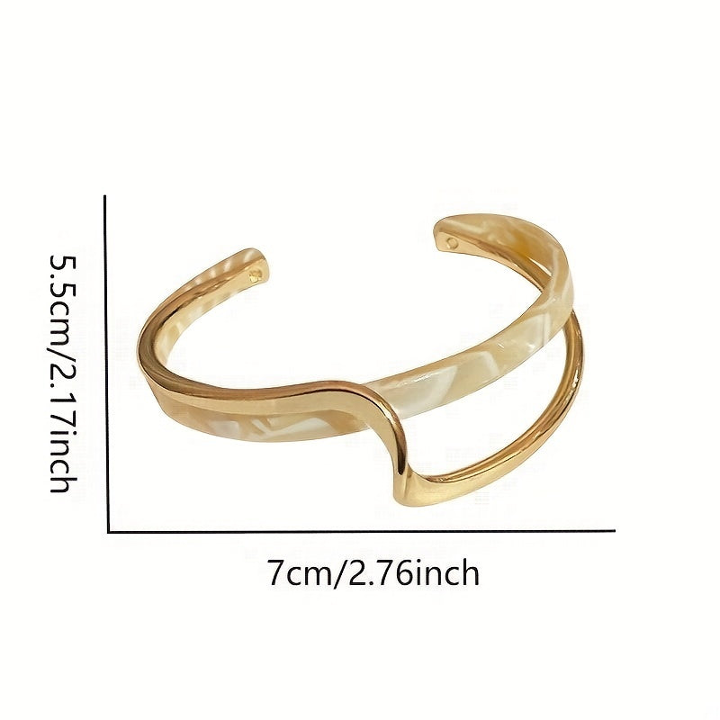 The Golden Wave Cuff
