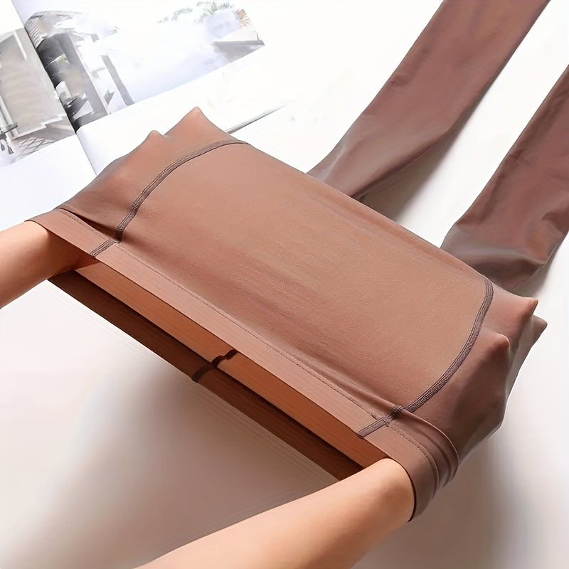 Translucent Pantyhose, Non Fleece High Waist Anti-snag Slim Pantyhose, Women's Stockings & Hosiery