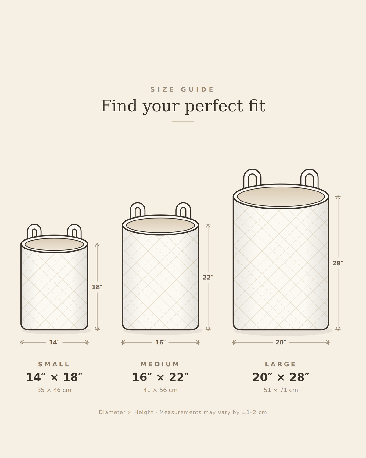 Vincenza | Hand-Quilted Laundry Basket