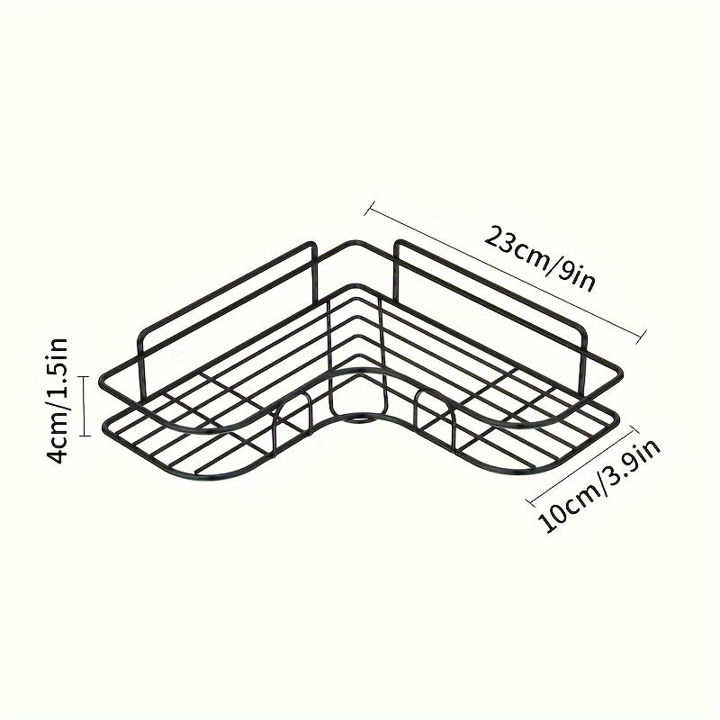 Corner Shower Shelf-Anti-Rust, Wall-Mounted Bathroom Organizer, Suitable for Shampoo, Lotion And Cosmetic Storage