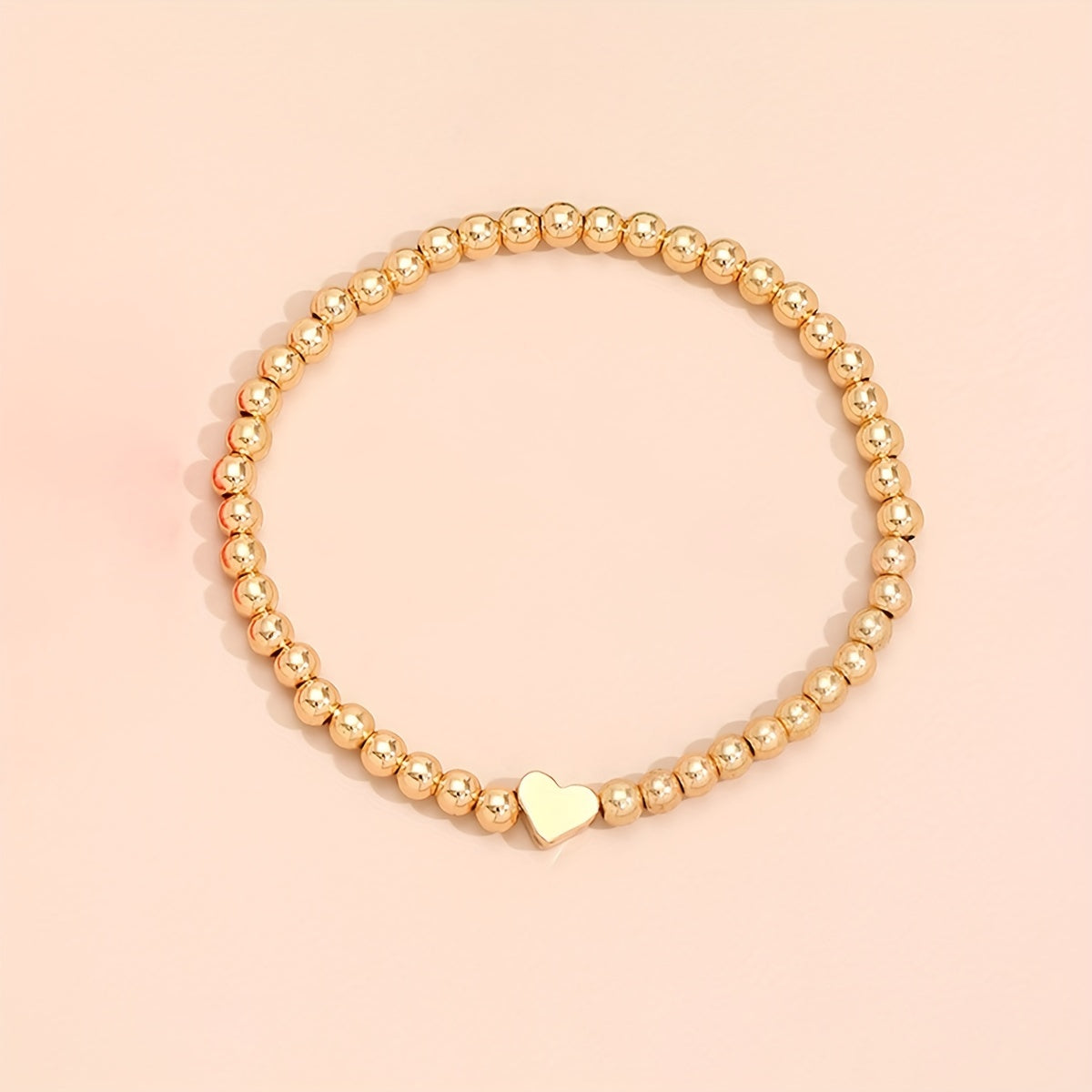 The Heart Bead Bracelet Set