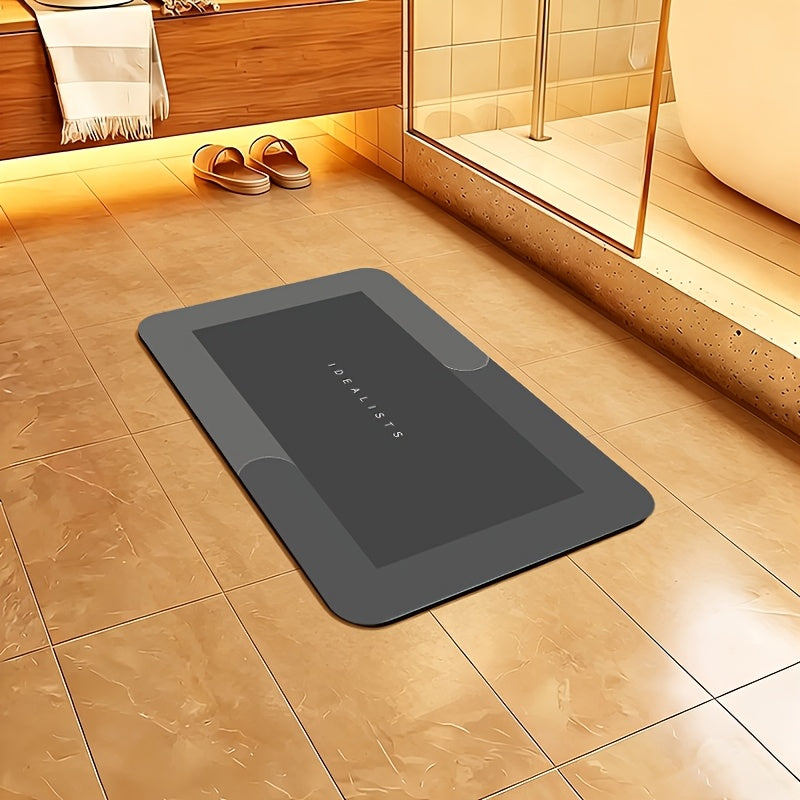 [Popular Choice] Super Absorbent Quick-Dry Bath Mat - Soft, Non-Slip Diatomite Design, Suitable for Showers, Bathtubs, and Doors - Hypoallergenic, the Perfect Home Decor Accessory