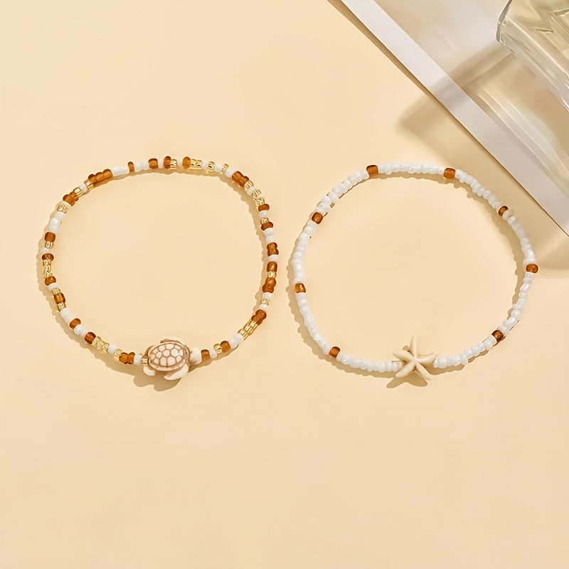 The Boho Anklet Set — 2pcs