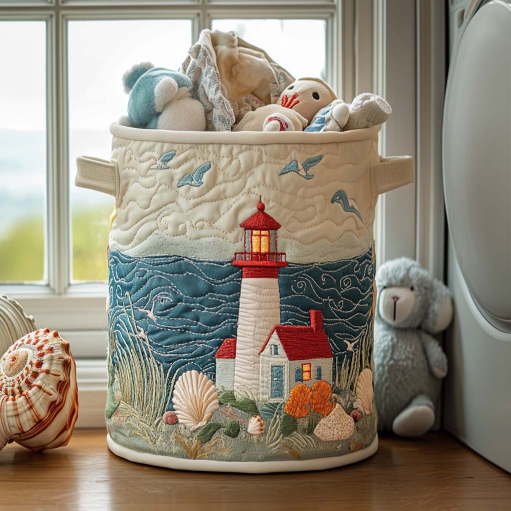 Lightcove | Hand-Quilted Laundry Basket