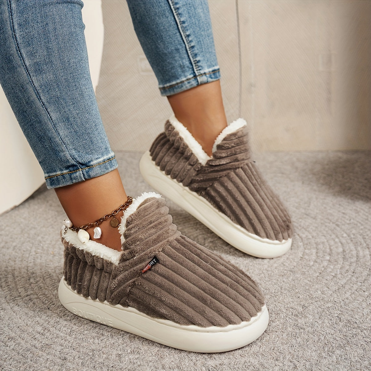 Fluffy Home Boots