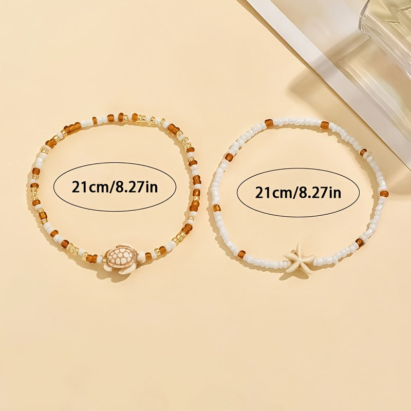 The Boho Anklet Set — 2pcs
