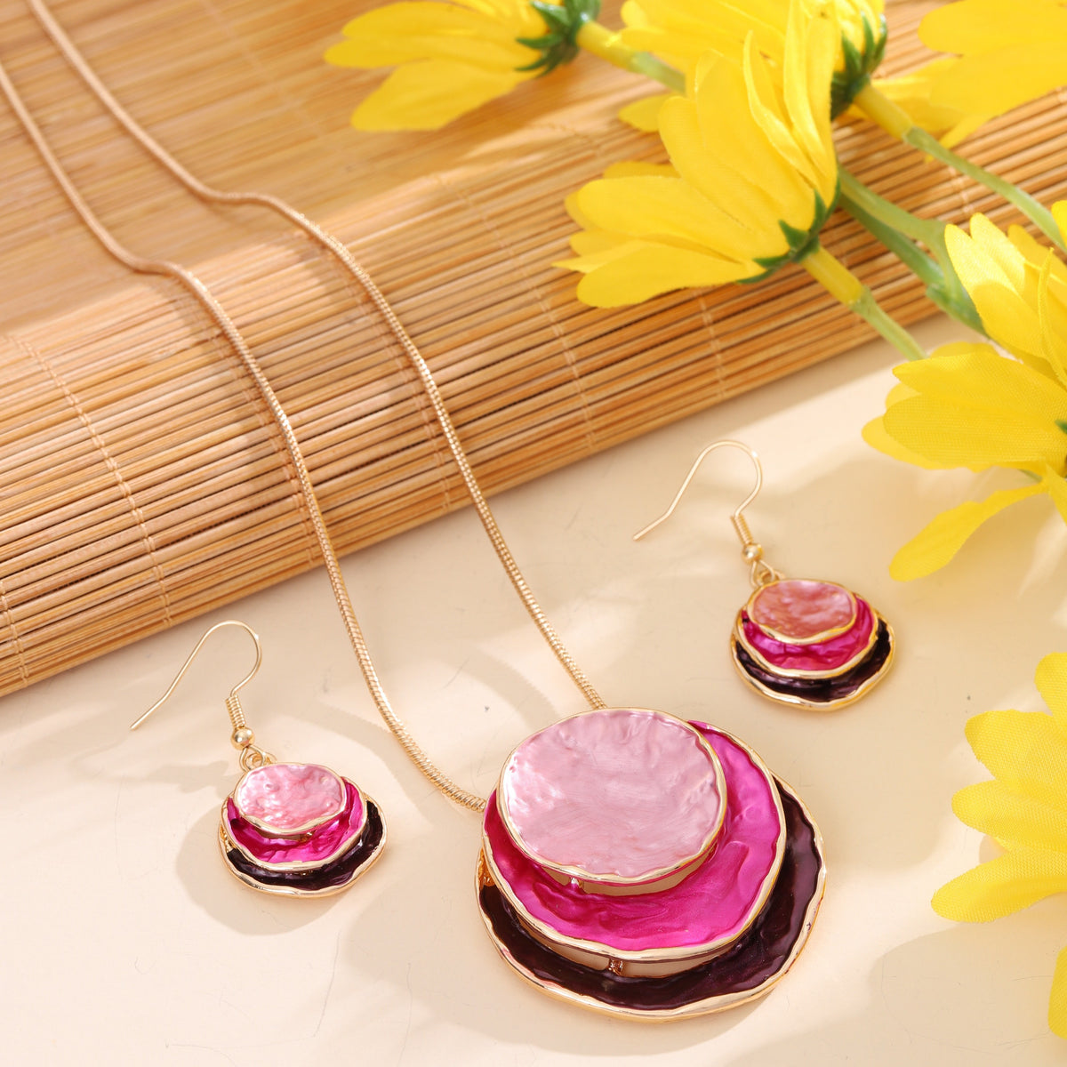 The Boho Enamel Jewellery Set