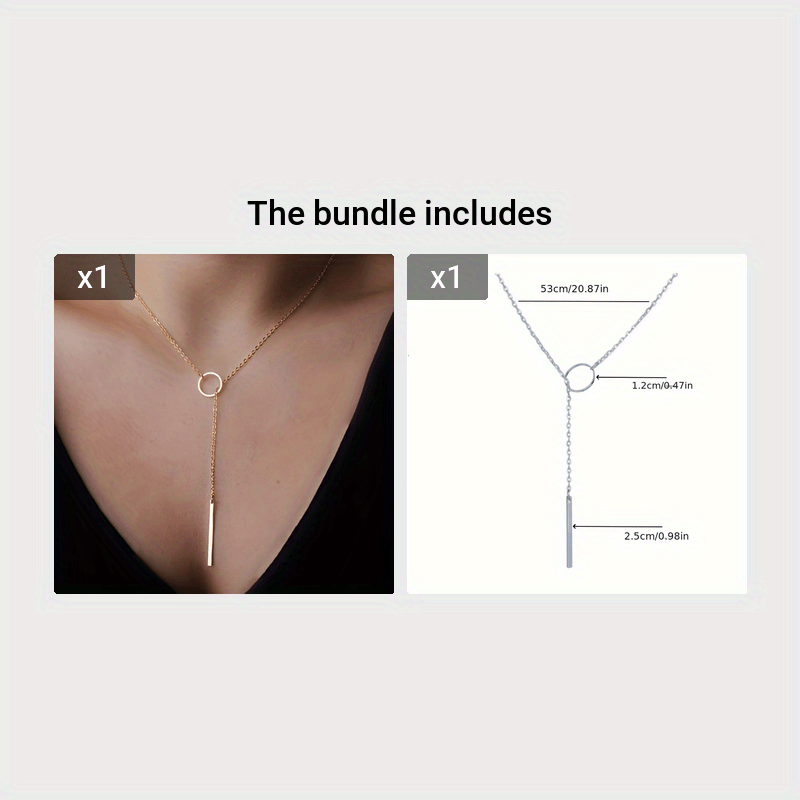 The Circle Bar Pendant Necklace