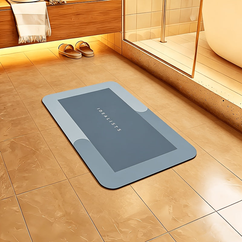[Popular Choice] Super Absorbent Quick-Dry Bath Mat - Soft, Non-Slip Diatomite Design, Suitable for Showers, Bathtubs, and Doors - Hypoallergenic, the Perfect Home Decor Accessory