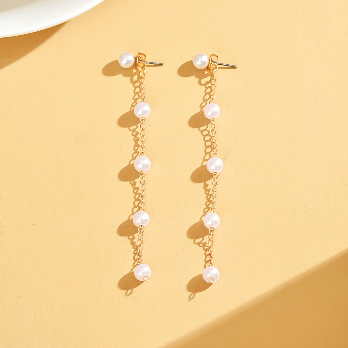 Faux Pearl Earrings