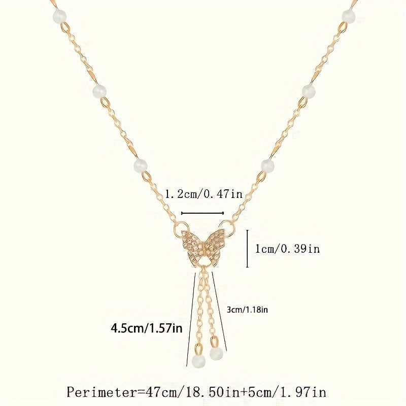 The Pearl Butterfly Necklace