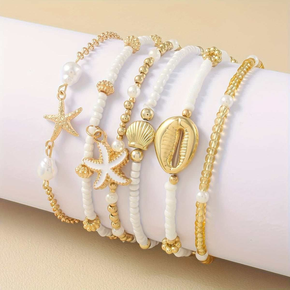 Beach Bracelet Set, 6pcs