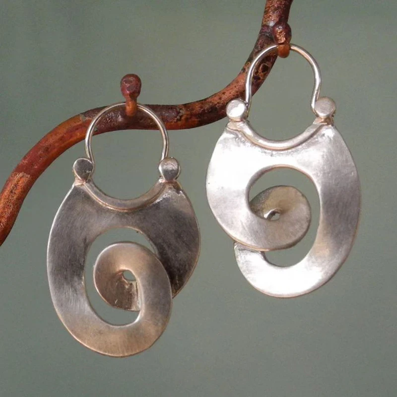 The Brushed Silver Earrings