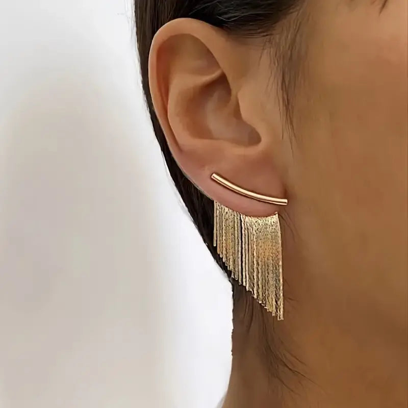 The Golden Tassel Earrings