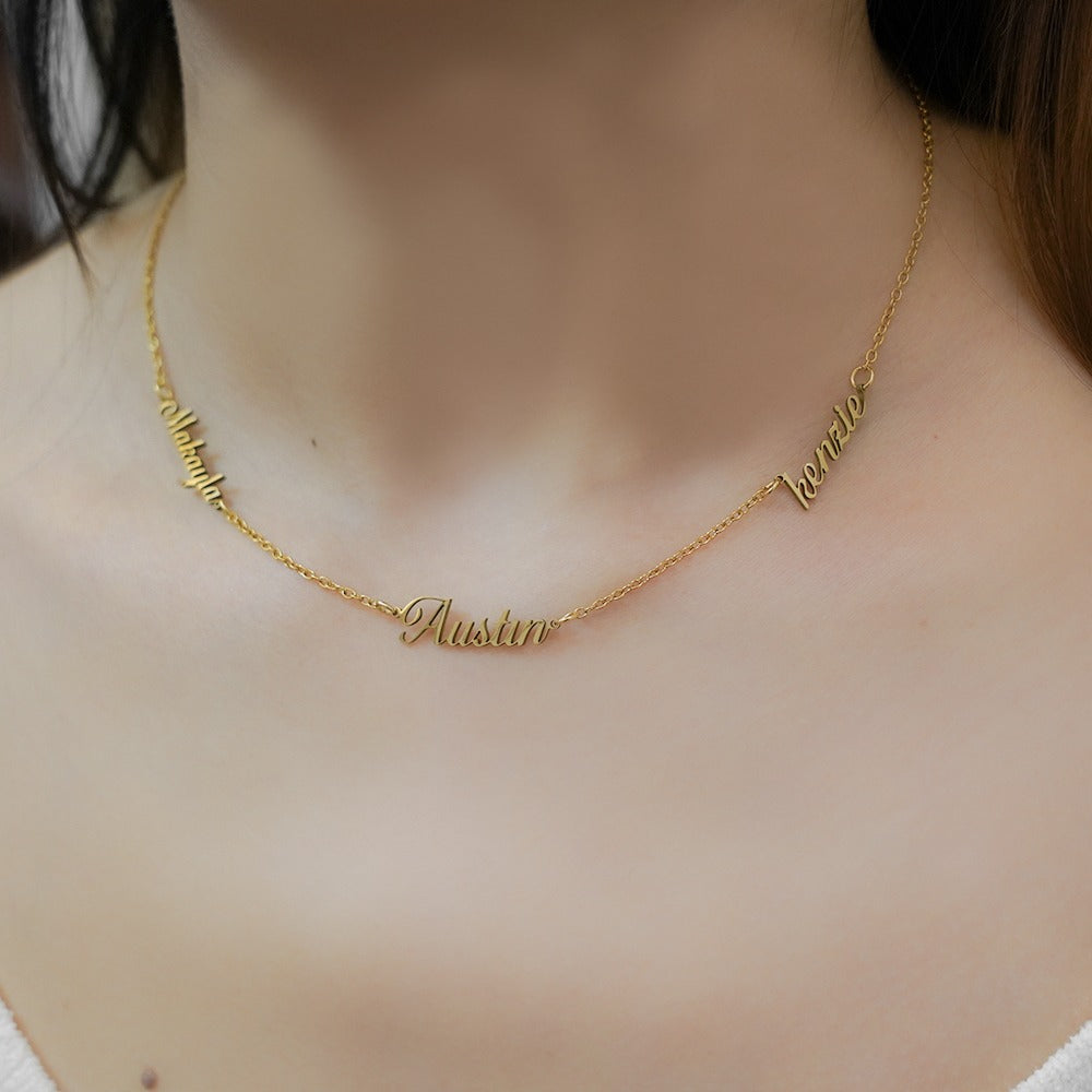 Custom Multi Name Necklace